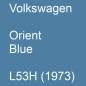 Preview: Volkswagen, Orient Blue, L53H (1973).